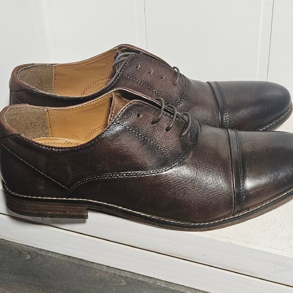 Steve Madden Finnch Cap-Toe Oxfords Men’s 10.5 Cognac (Tag Error) - Picture 13 of 13